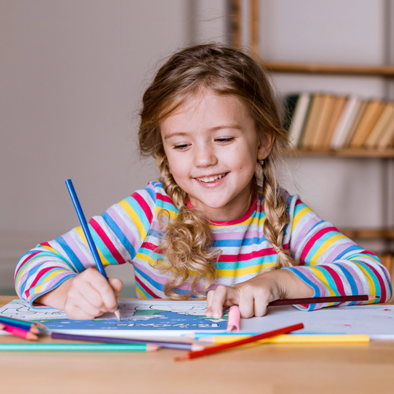coloring book kids coloring book with crayons