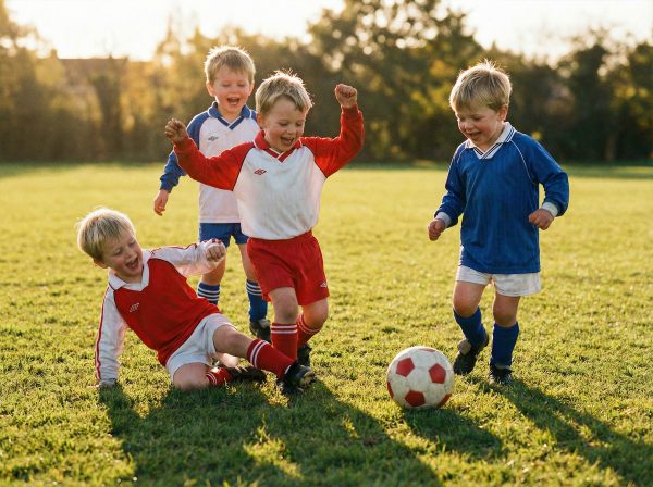 3-year-old boys playing soccer