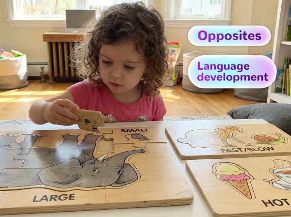 opposites matching puzzle set