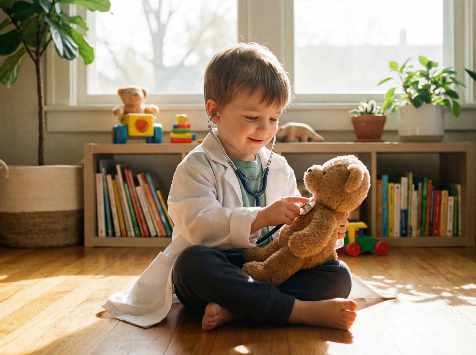 boy doctor pretend play toy set