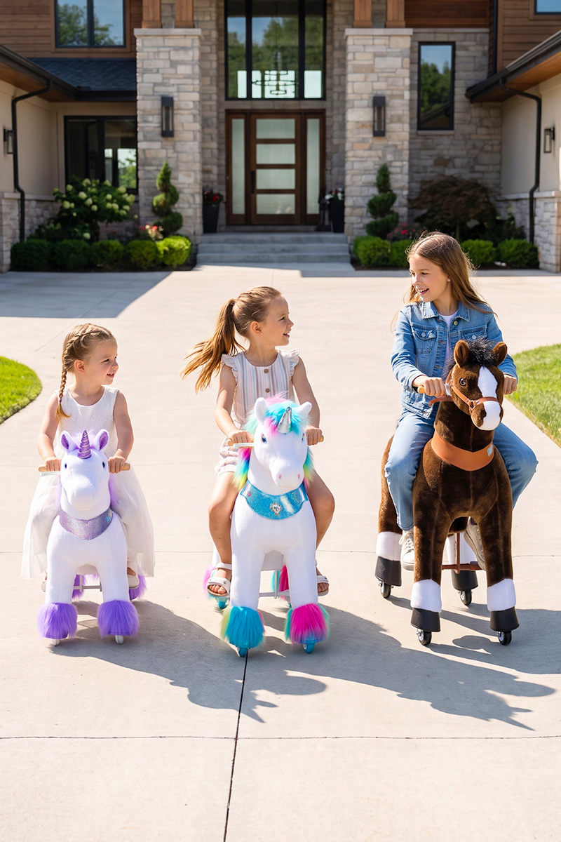 手机granddaughter-gift-by-age-sizes size 3, size 4 and size 5 horses with their age ranges